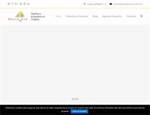 Tablet Screenshot of materiaviva.com.mx